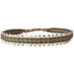 HANDWOVEN PIN BRACELET IN ORANGE TONE FOR HIM