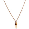 QUARTZ STONE NECKLACE IN GOLD