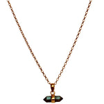 LABRADORITE STONE NECKLACE IN GOLD