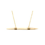 NESRO ETHICALLY SOURCED BONE NECKLACE GOLD