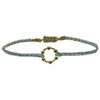 SAPPHIRE THIN HOOP BRACELET IN GOLD