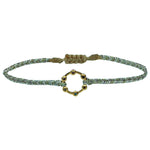 SAPPHIRE THIN HOOP BRACELET IN GOLD