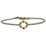 SAPPHIRE HOOP BRACELET IN GOLD