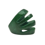 Sydney Statement Vegetable Ivory Ring Green