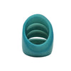Sydney Statement Vegetable Ivory Ring in Sky Blue