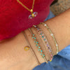 HANDMADE NORA BRACELET IN GOLD WITH TURQUOISE SEMI-PRECIOUS STONES