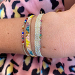 HANDMADE CHIC BRACELET IN GREEN AND GOLD TONES