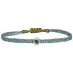 DIAMOND ROSE HANDMADE BRACELET IN PINK AND GREY TONES