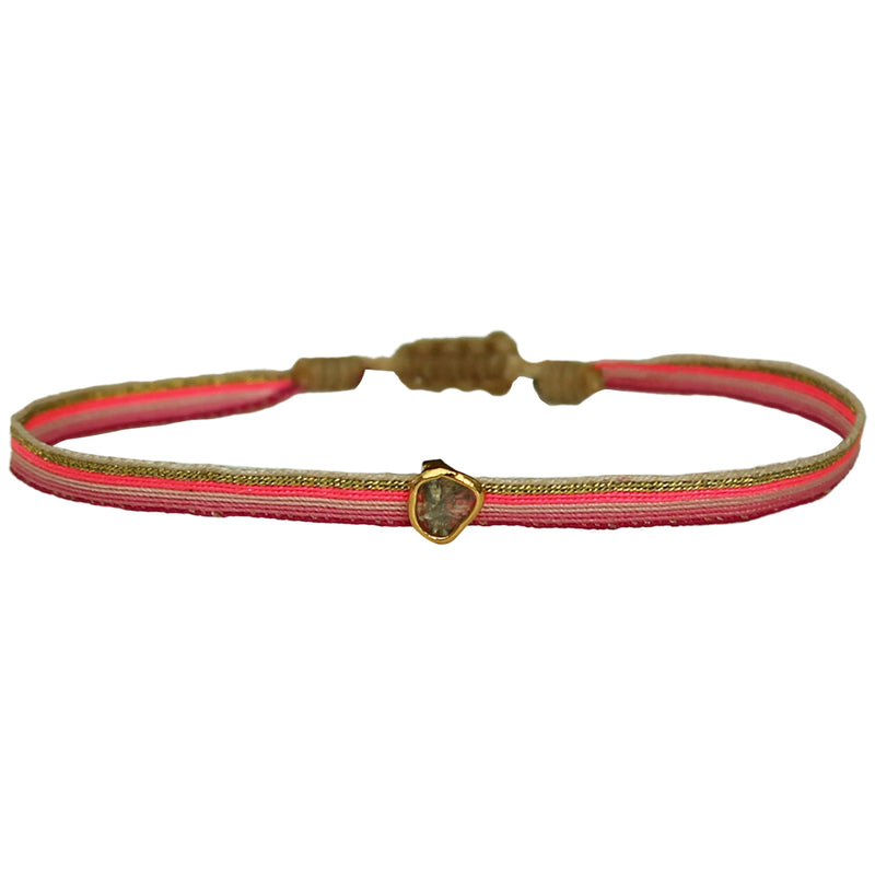 BRIGHT PINK DIAMOND ICE BRACELET